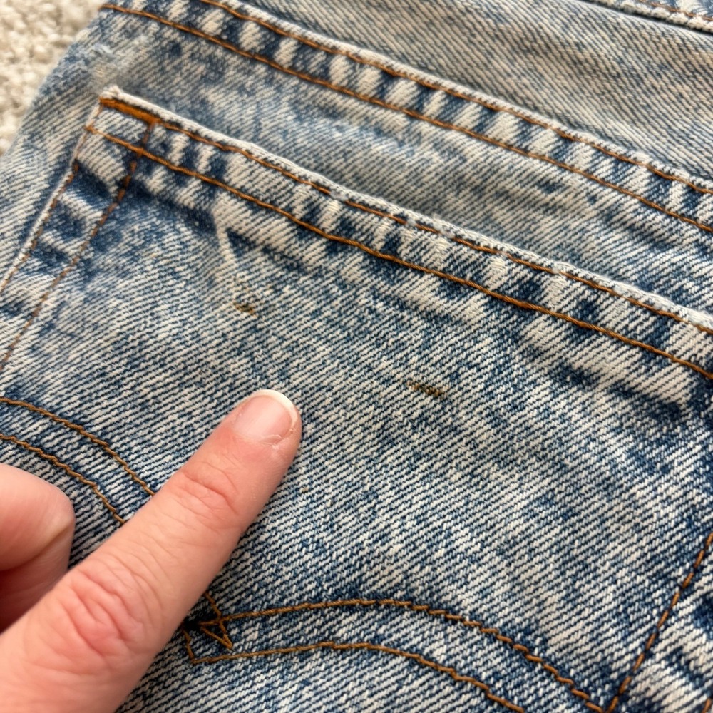 Vintage Levi's 505‎ Jeans Womens 29 Acid Wash 1970s Big E Distressed Retro - Picture 16 of 16